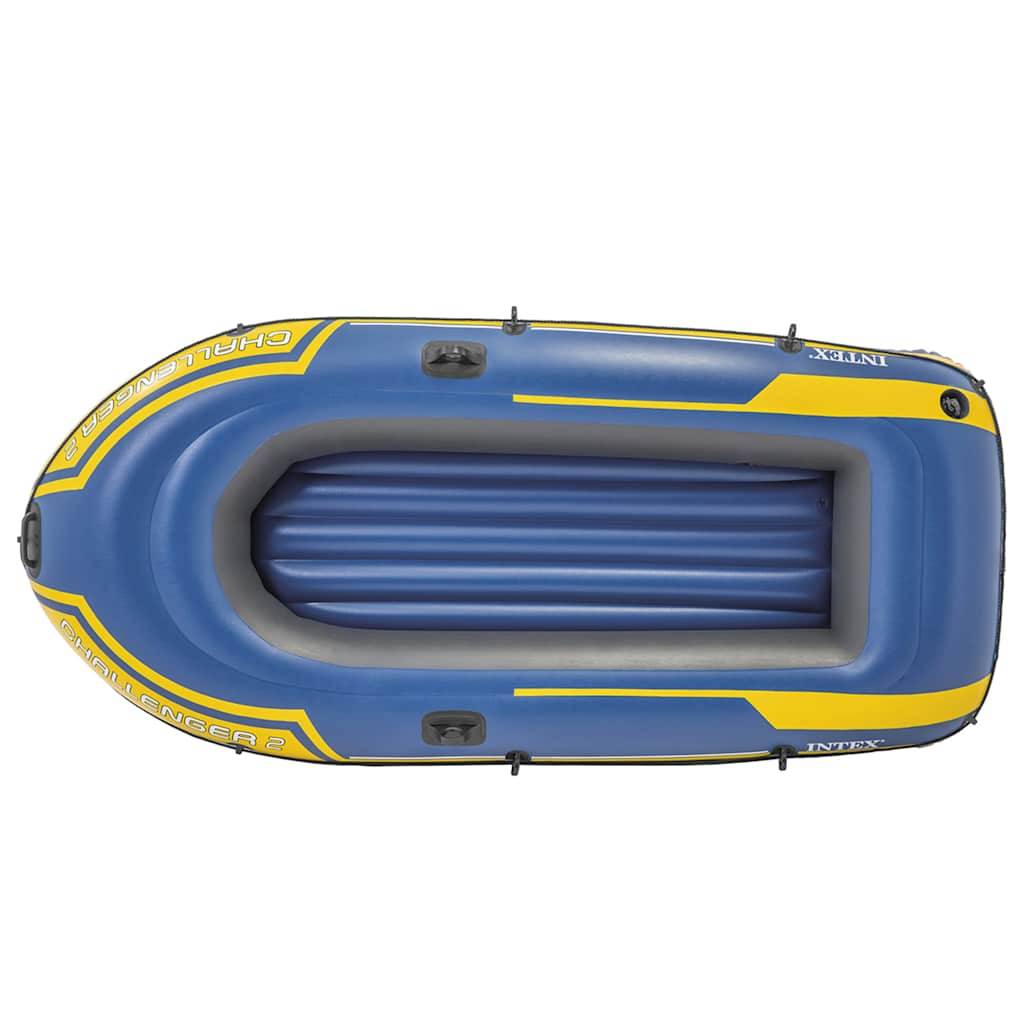 Intex Schlauchboot mit Ruder und Pumpe Challenger 2 Set 68367NP