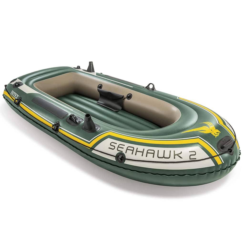 Intex Schlauchboot mit Rudern und Pumpe Seahawk 2 Set 68347NP