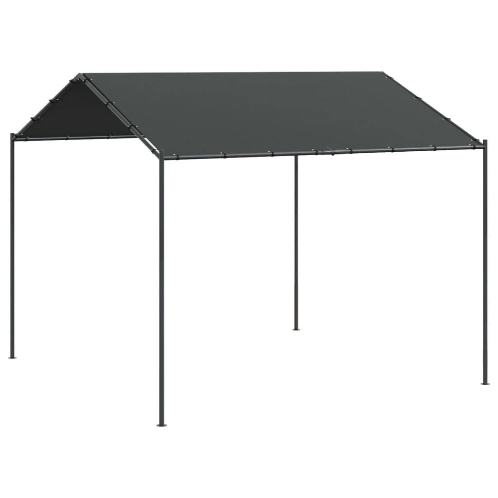vidaXL Gartenpavillon Anthrazit 3x3 m Stahl und Stoff