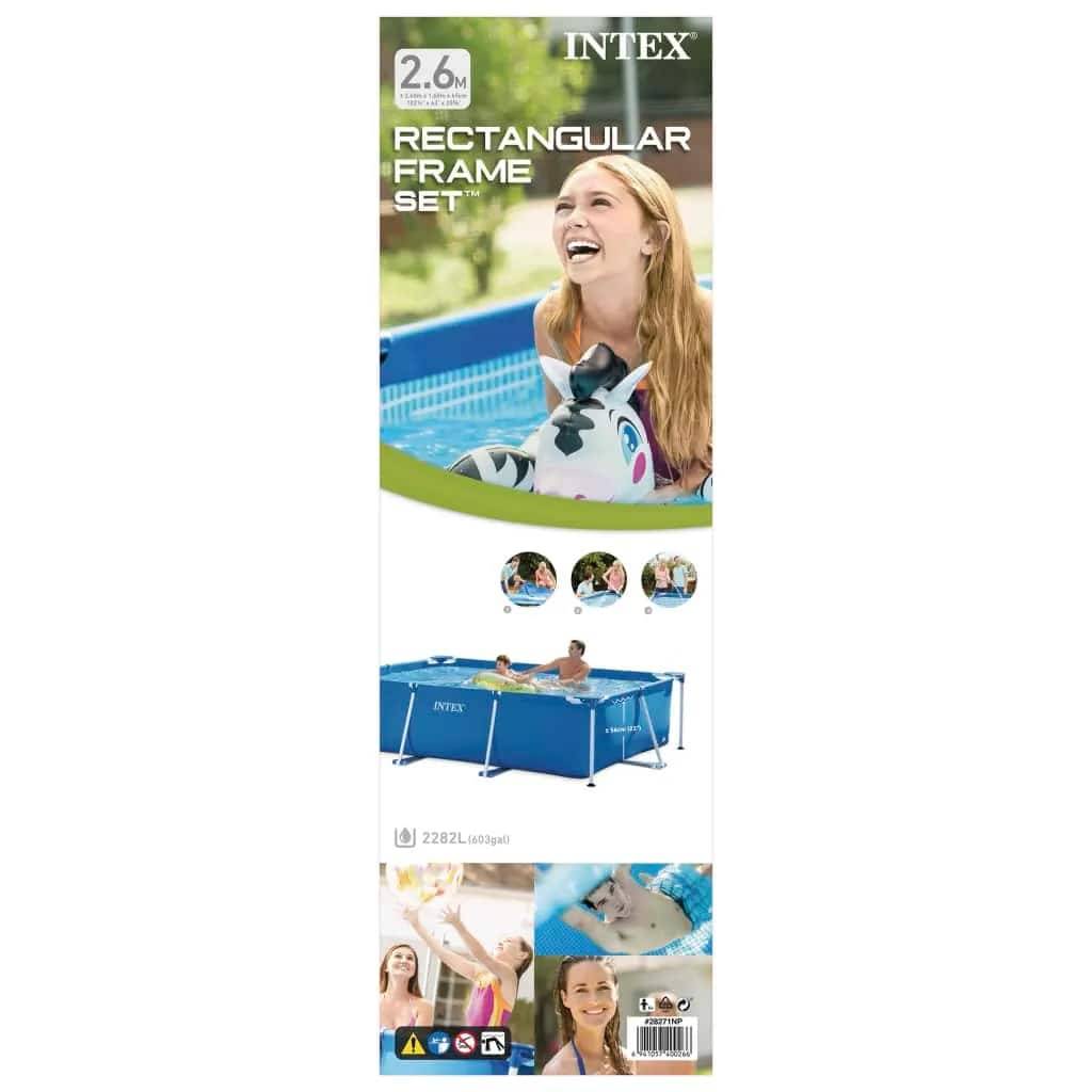 Intex Pool Rectangular Frame 260x160x65 cm 28271NP