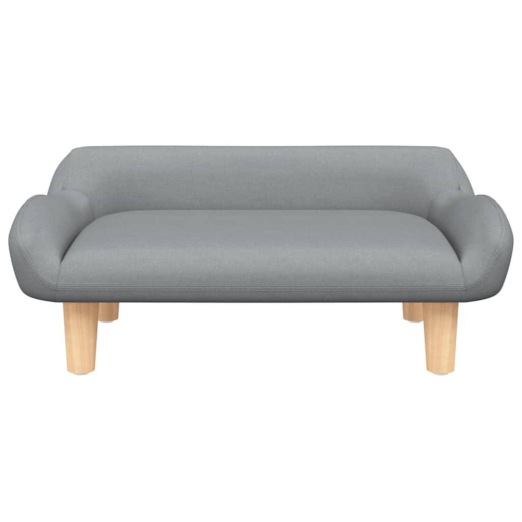 vidaXL Hundebett Hellgrau 70x40x24 cm Stoff