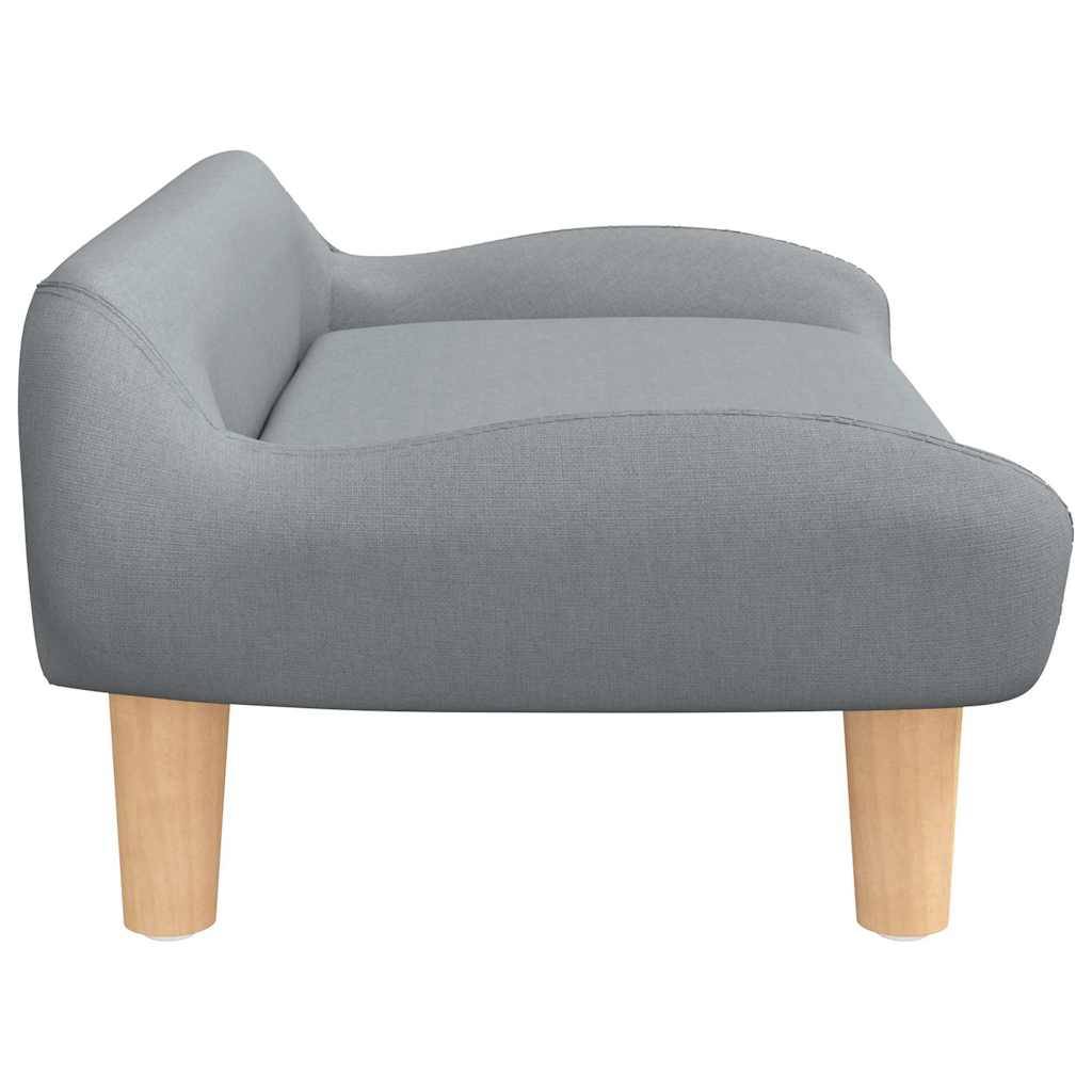vidaXL Hundebett Hellgrau 70x40x24 cm Stoff