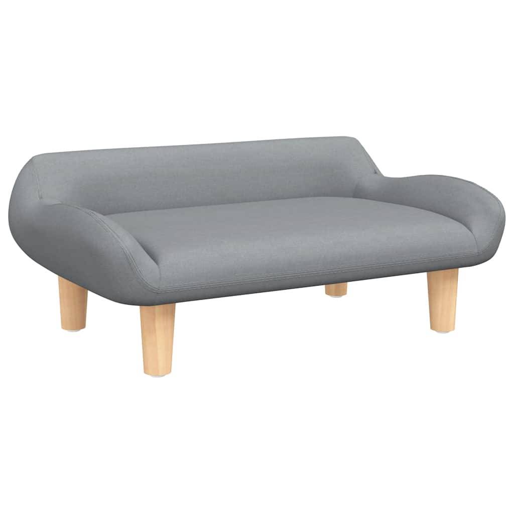 vidaXL Hundebett Hellgrau 70x40x24 cm Stoff