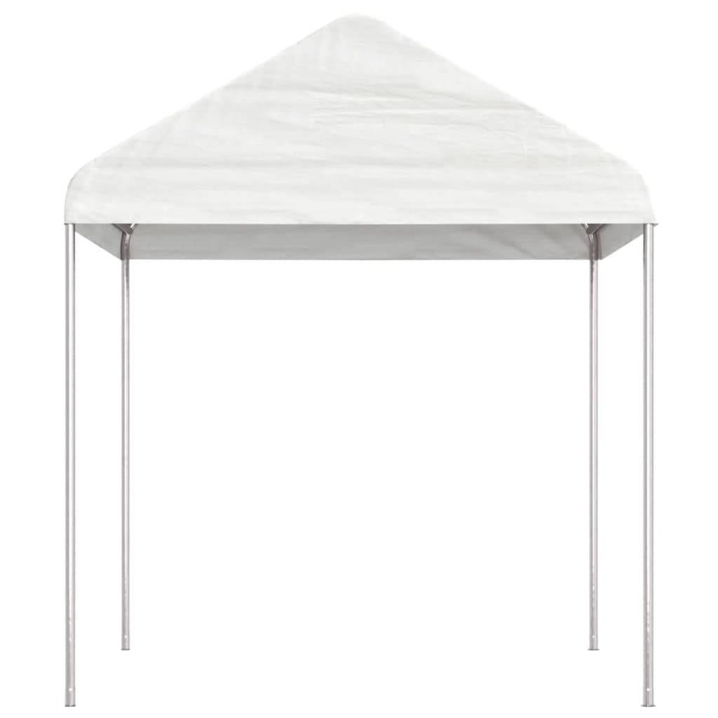 vidaXL Pavillon mit Dach Weiß 20,07x2,28x2,69 m Polyethylen