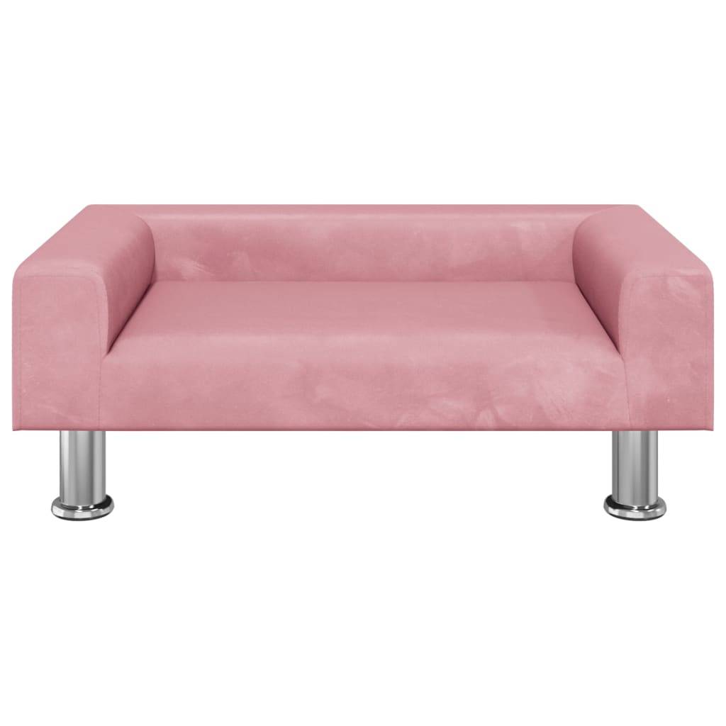 vidaXL Kindersofa Rosa 70x45x26,5 cm Samt