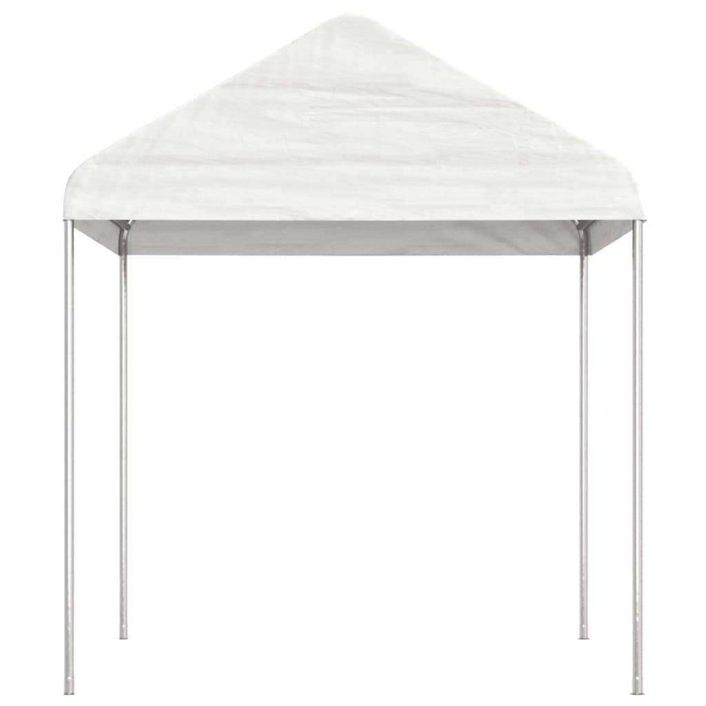 vidaXL Pavillon mit Dach Weiß 8,92x2,28x2,69 m Polyethylen