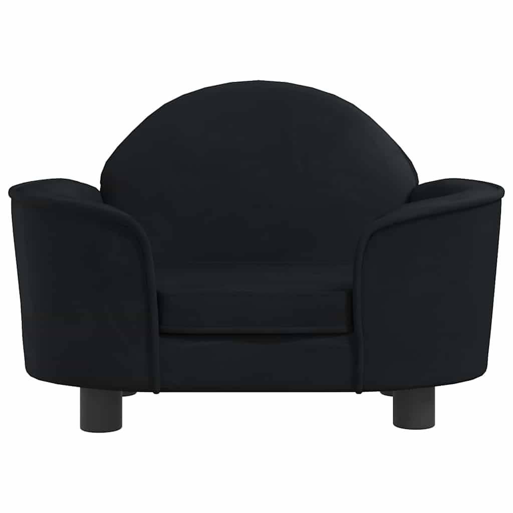 vidaXL Hundebett Schwarz 66x40x45 cm Samt