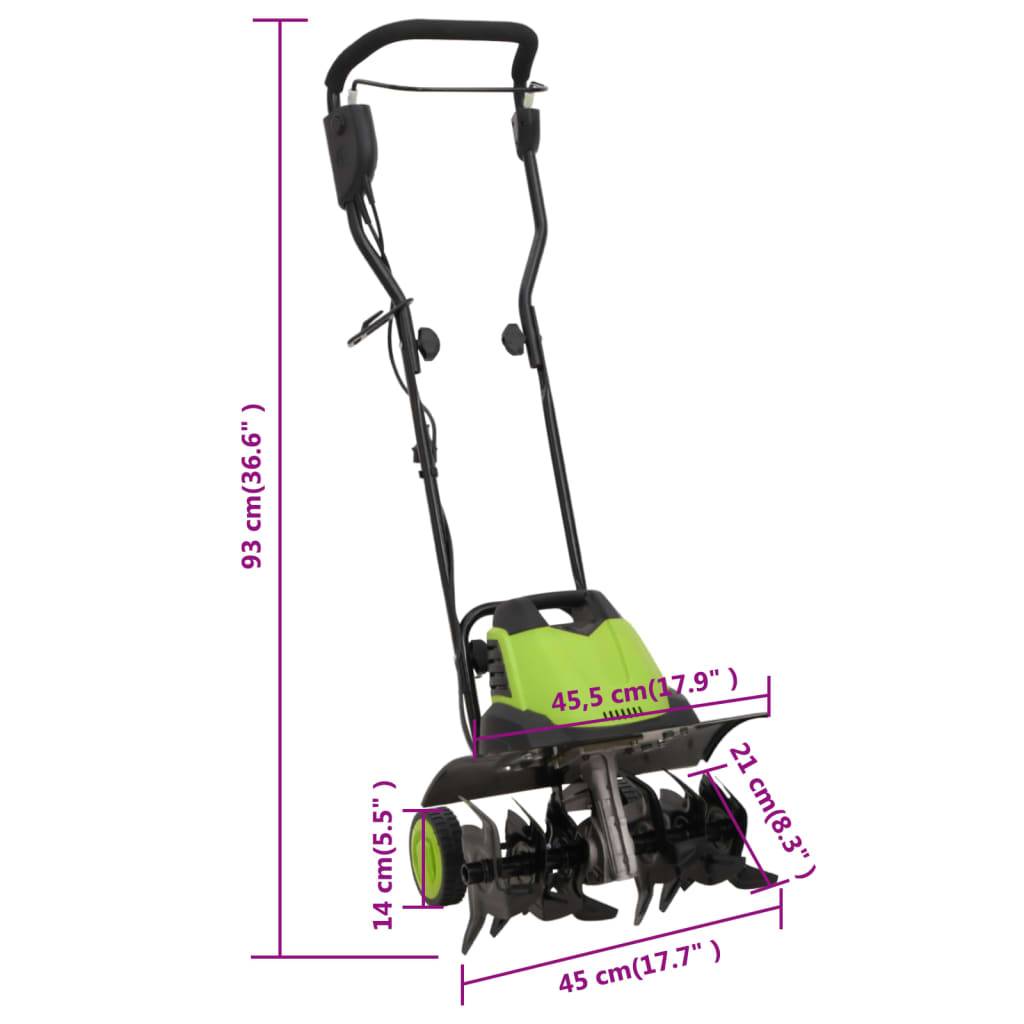 vidaXL Gartenfräse mit 6 Fräsmessern Elektrisch 1500W