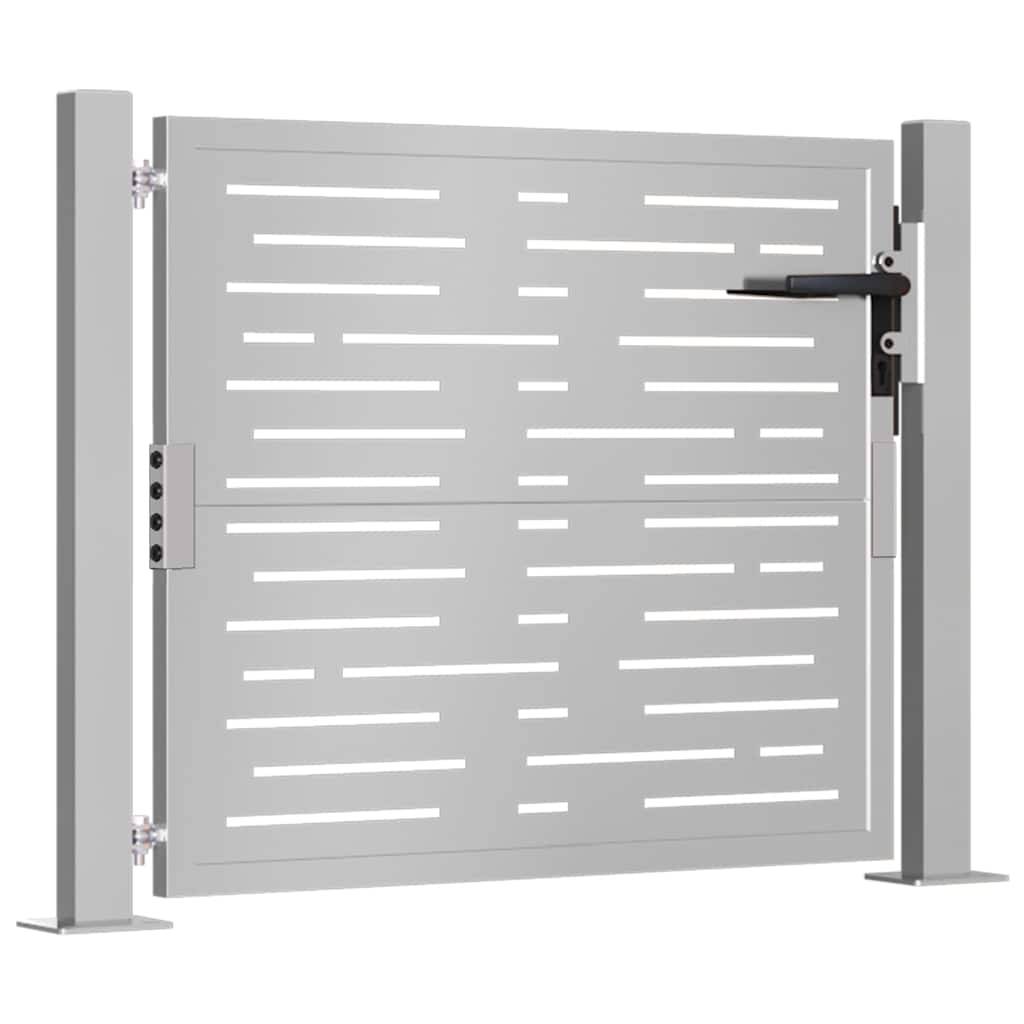 vidaXL Gartentor 105x80 cm Cortenstahl Quadratisches Design