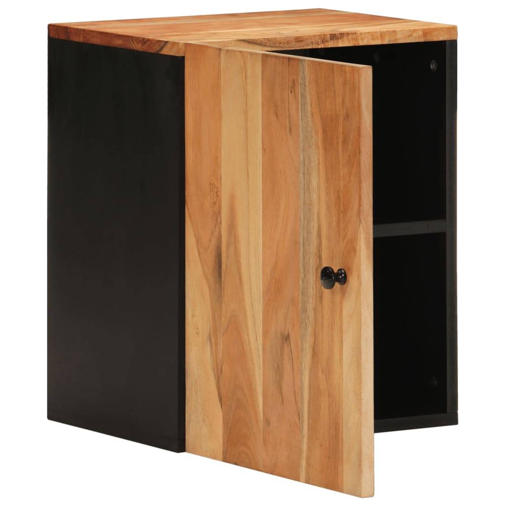 vidaXL Bad-Wandschrank 38x33x48 cm Massivholz Akazie