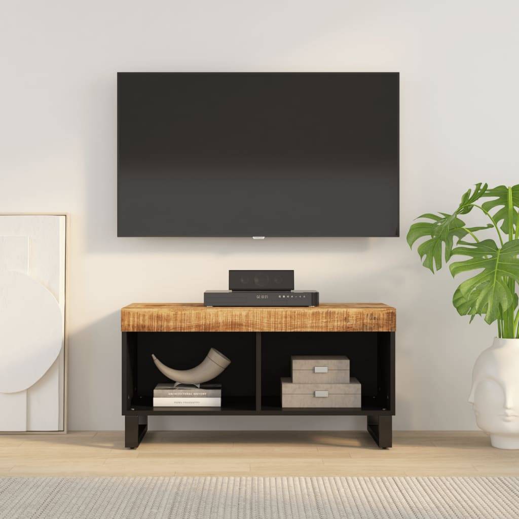 vidaXL TV-Schrank 85x33x43,5 cm Massivholz Mango