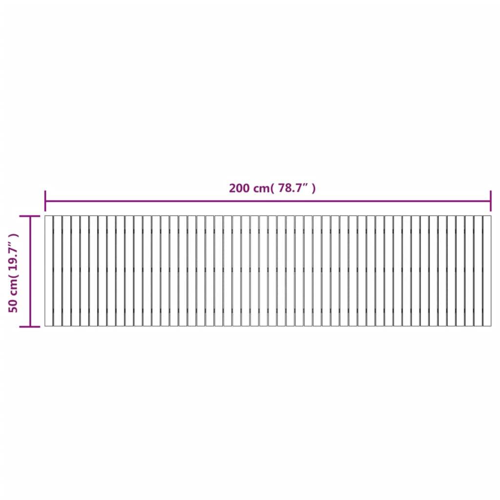 vidaXL Gartenweg 200x50 cm Massivholz Akazie