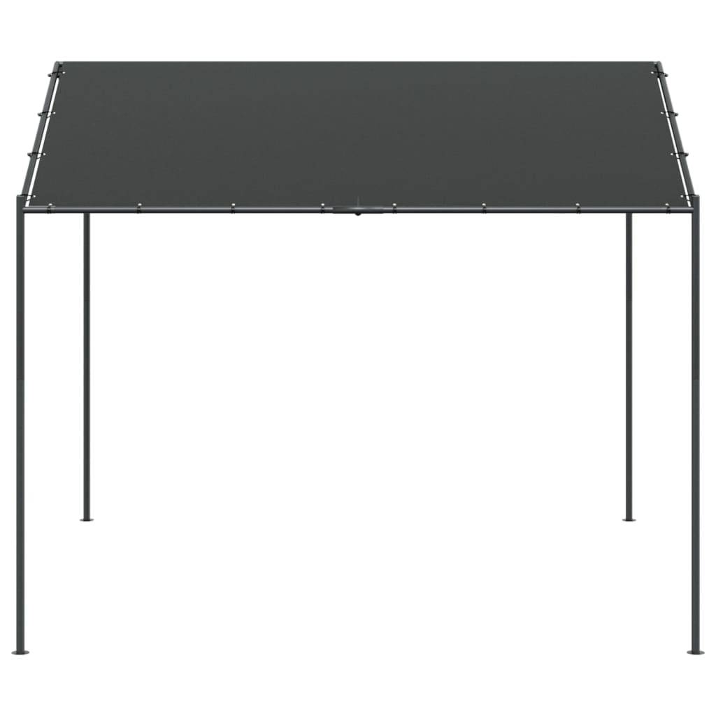 vidaXL Gartenpavillon Anthrazit 4x4 m Stahl und Stoff