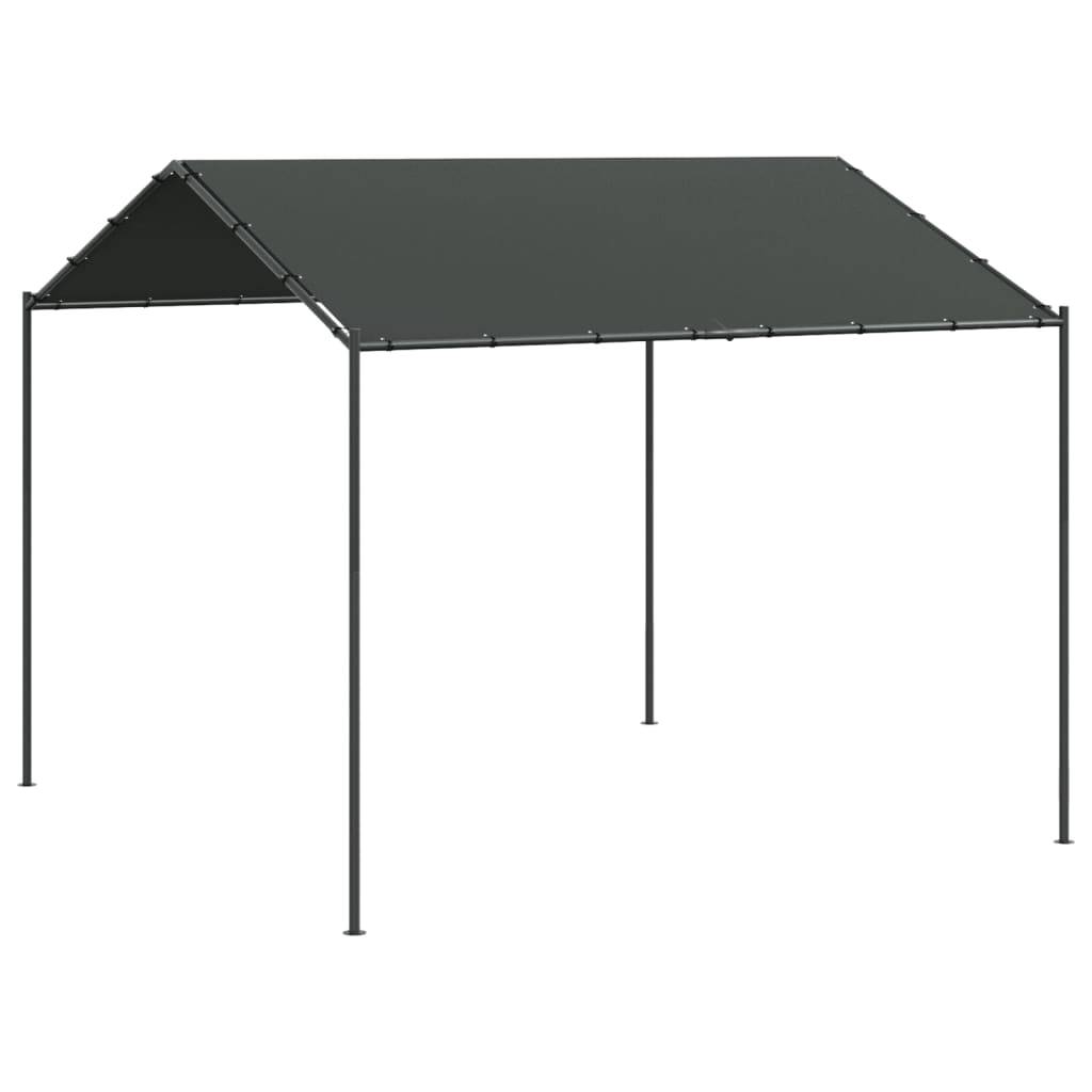 vidaXL Gartenpavillon Anthrazit 4x4 m Stahl und Stoff