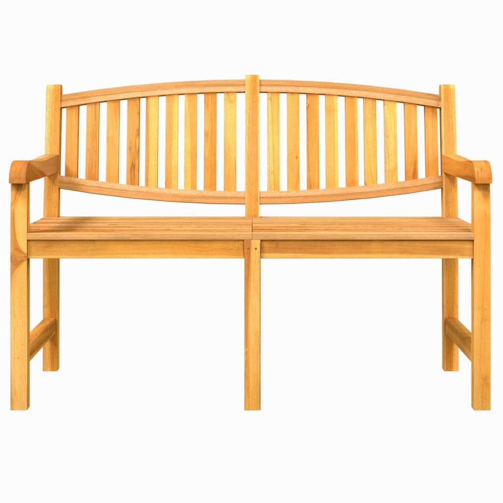 vidaXL Gartenbank 149,5x60x90 cm Massivholz Teak