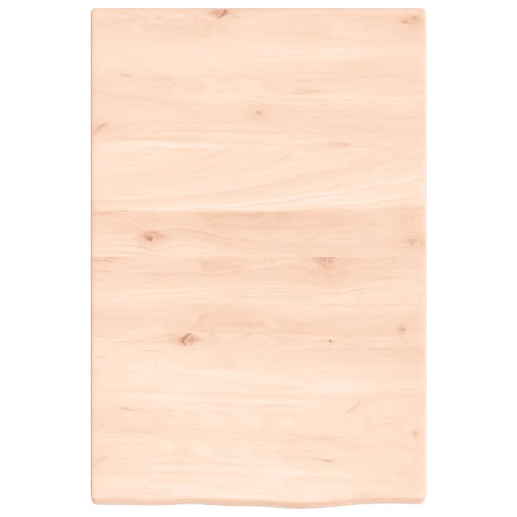 vidaXL Wandregal 40x60x2 cm Massivholz Eiche Unbehandelt