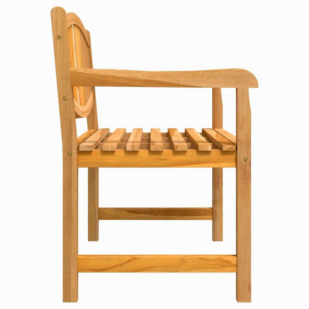 vidaXL Gartenbank 114x59x87 cm Massivholz Teak
