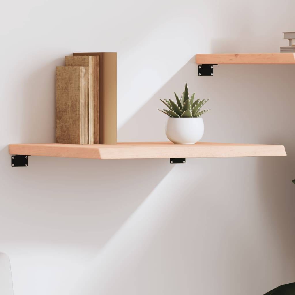 vidaXL Wandregal 60x60x(2-4) cm Massivholz Eiche Unbehandelt