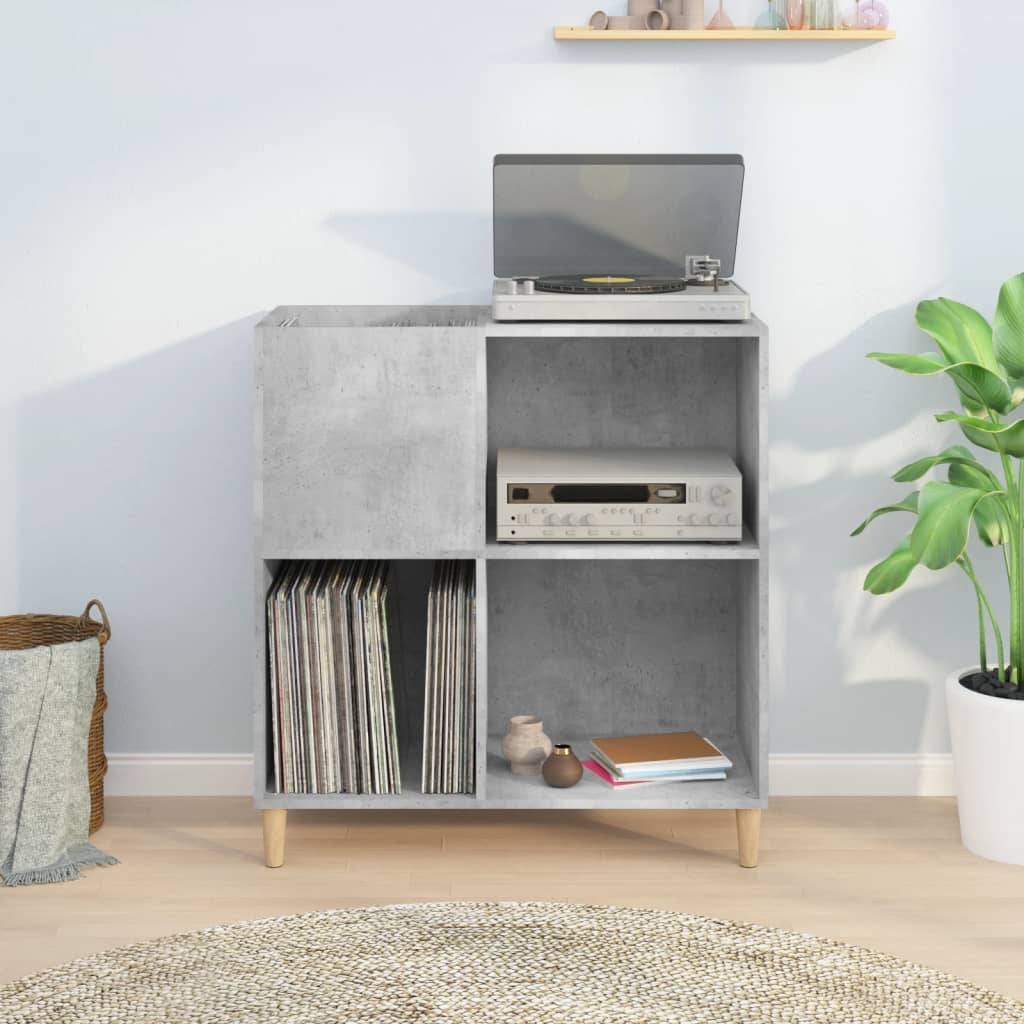 vidaXL Plattenschrank Betongrau 84,5x38x89 cm Holzwerkstoff