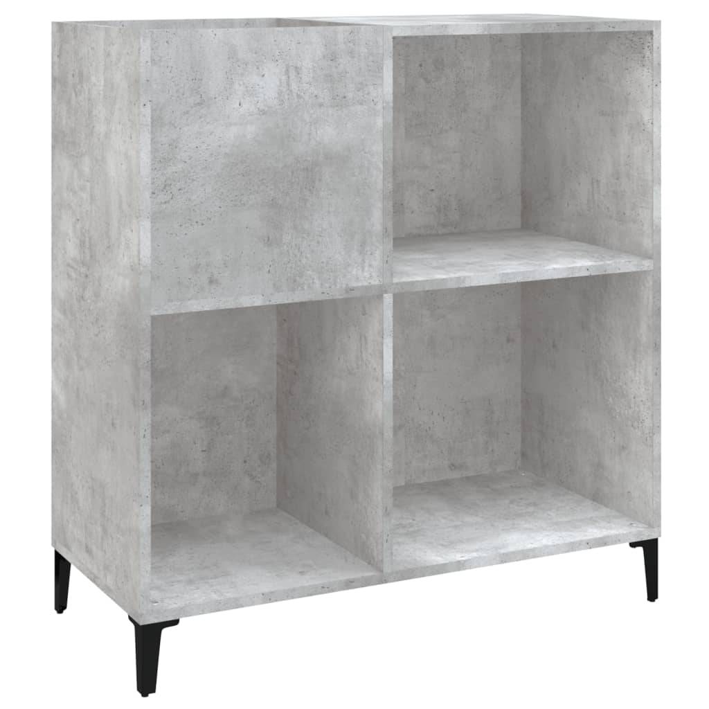 vidaXL Plattenschrank Betongrau 84,5x38x89 cm Holzwerkstoff