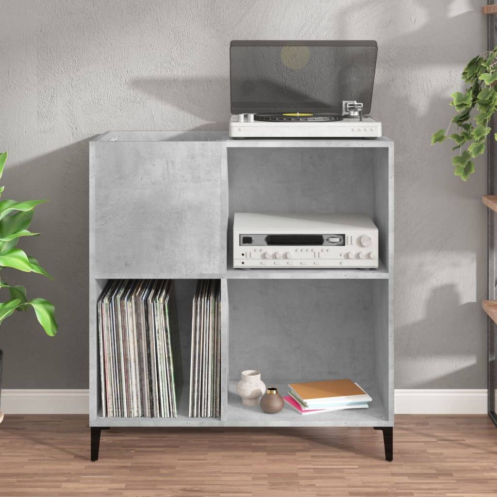 vidaXL Plattenschrank Betongrau 84,5x38x89 cm Holzwerkstoff