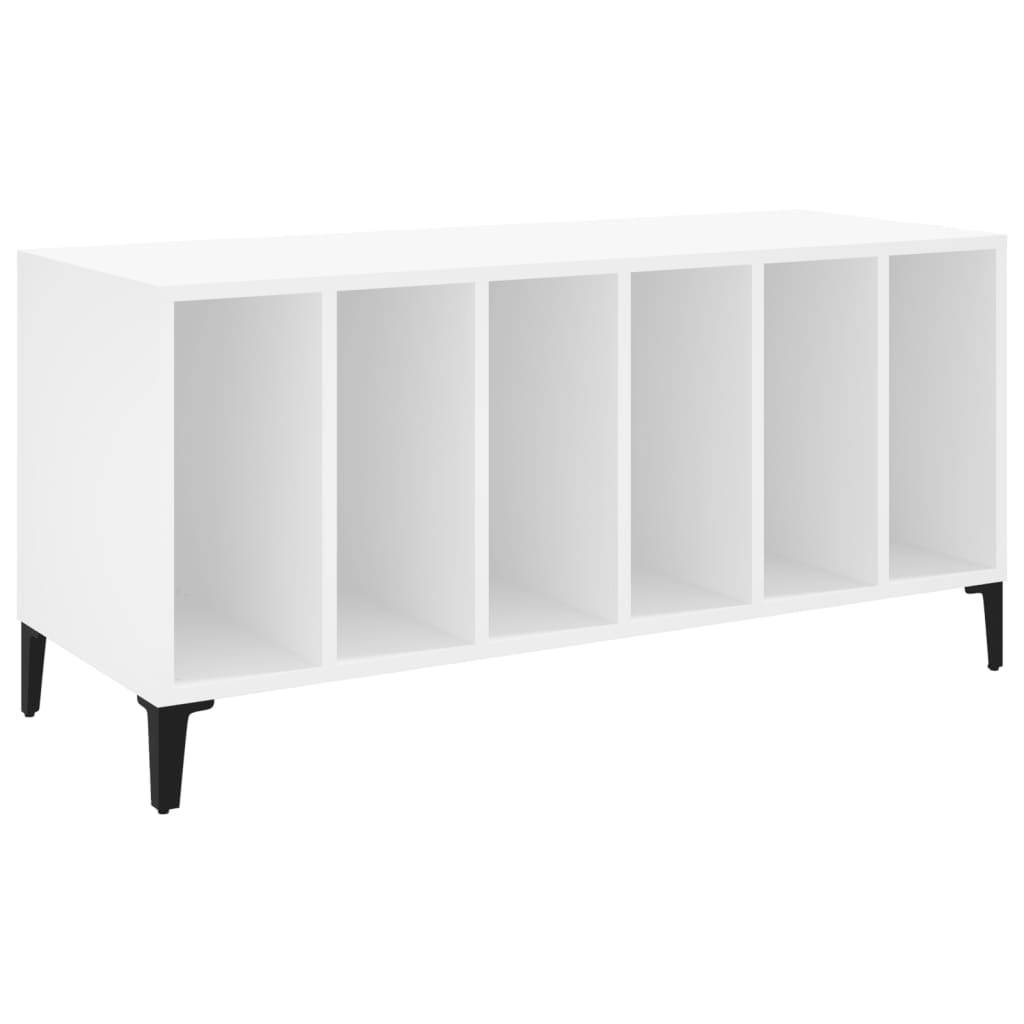vidaXL Plattenschrank Weiß 100x38x48 cm Holzwerkstoff
