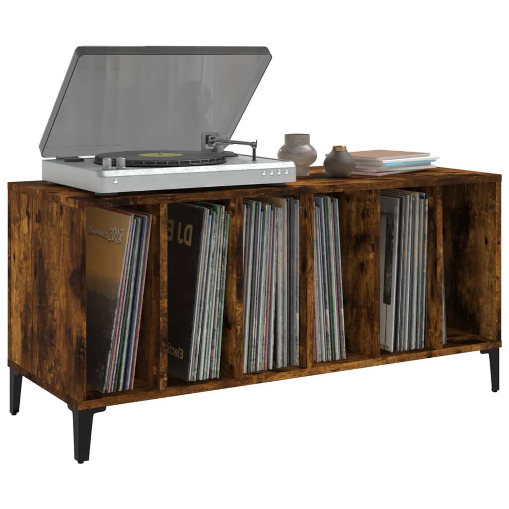 vidaXL Plattenschrank Räuchereiche 100x38x48 cm Holzwerkstoff