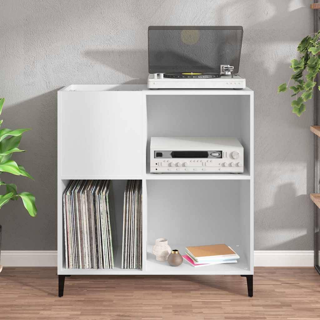 vidaXL Plattenschrank Weiß 84,5x38x89 cm Holzwerkstoff