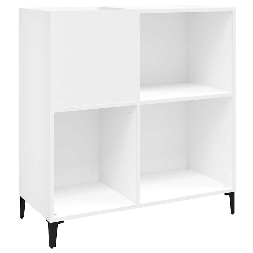 vidaXL Plattenschrank Weiß 84,5x38x89 cm Holzwerkstoff