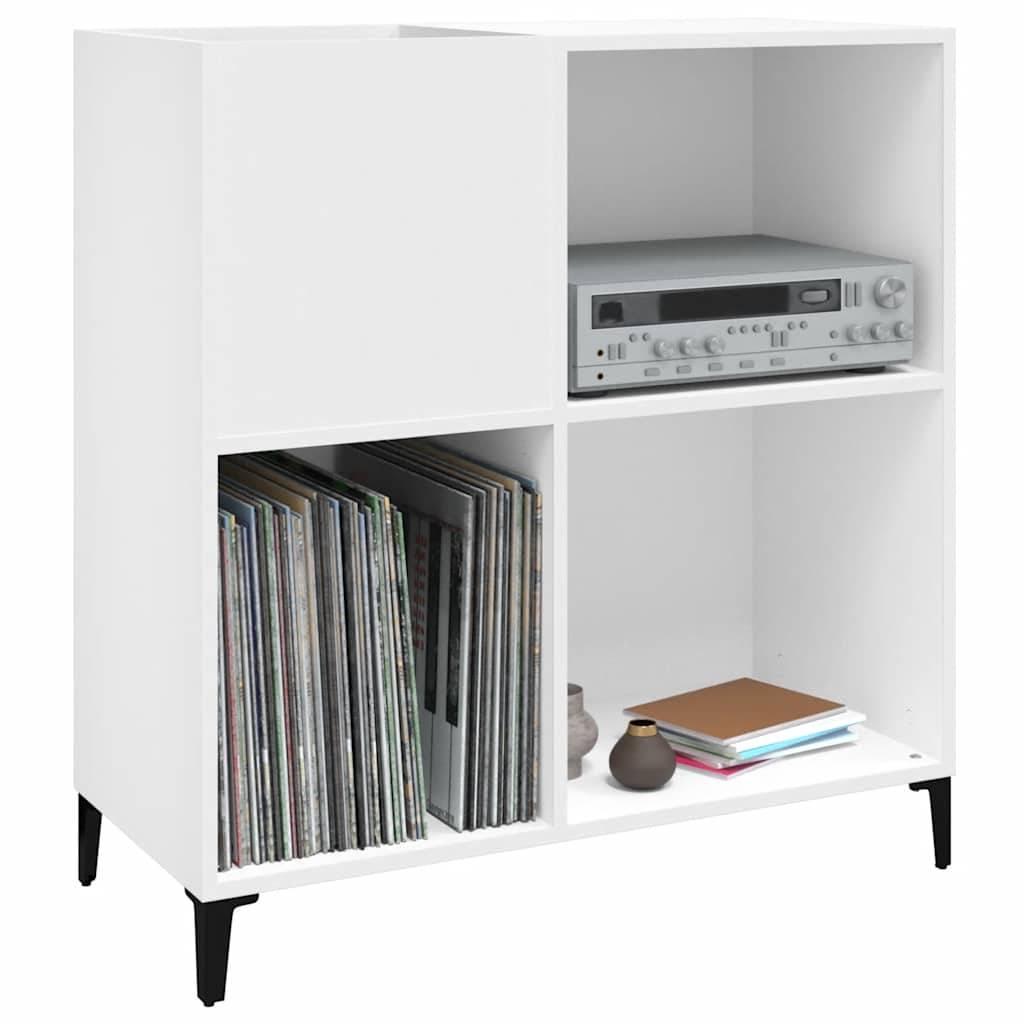vidaXL Plattenschrank Weiß 84,5x38x89 cm Holzwerkstoff