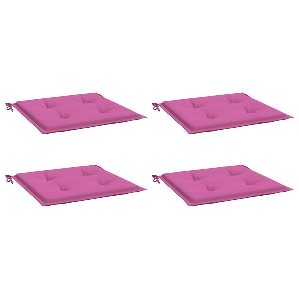 vidaXL Gartenstuhl-Kissen 4 Stk. Rosa 50x50x4 cm Stoff