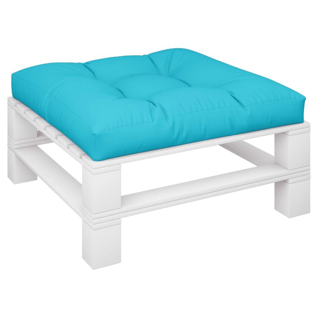 vidaXL Palettenkissen Türkis 80x80x12 cm Stoff