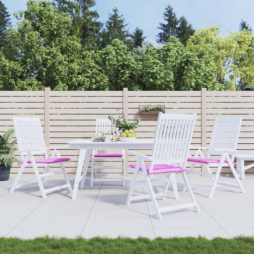 vidaXL Gartenstuhl-Kissen 4 Stk. Rosa 50x50x4 cm Stoff