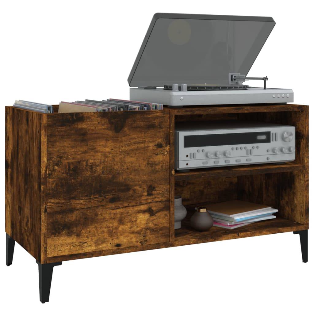 vidaXL Plattenschrank Räuchereiche 84,5x38x48 cm Holzwerkstoff