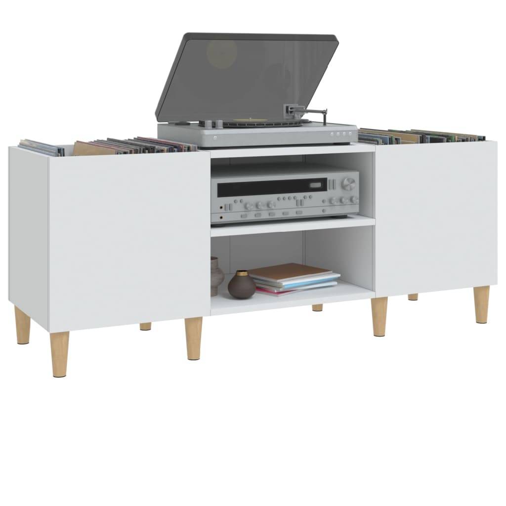 vidaXL Plattenschrank Weiß 121x38x48 cm Holzwerkstoff