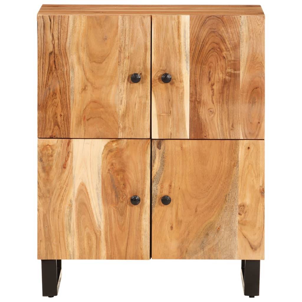 vidaXL Sideboard mit 4 Türen 60x33x75 cm Massivholz Akazie