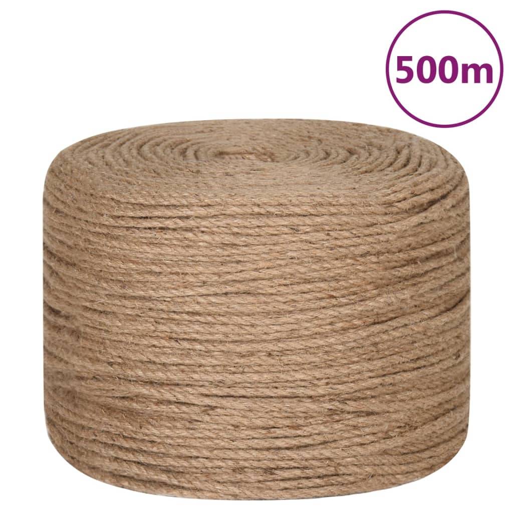vidaXL Juteseil 500 m Länge 4 mm Stärke