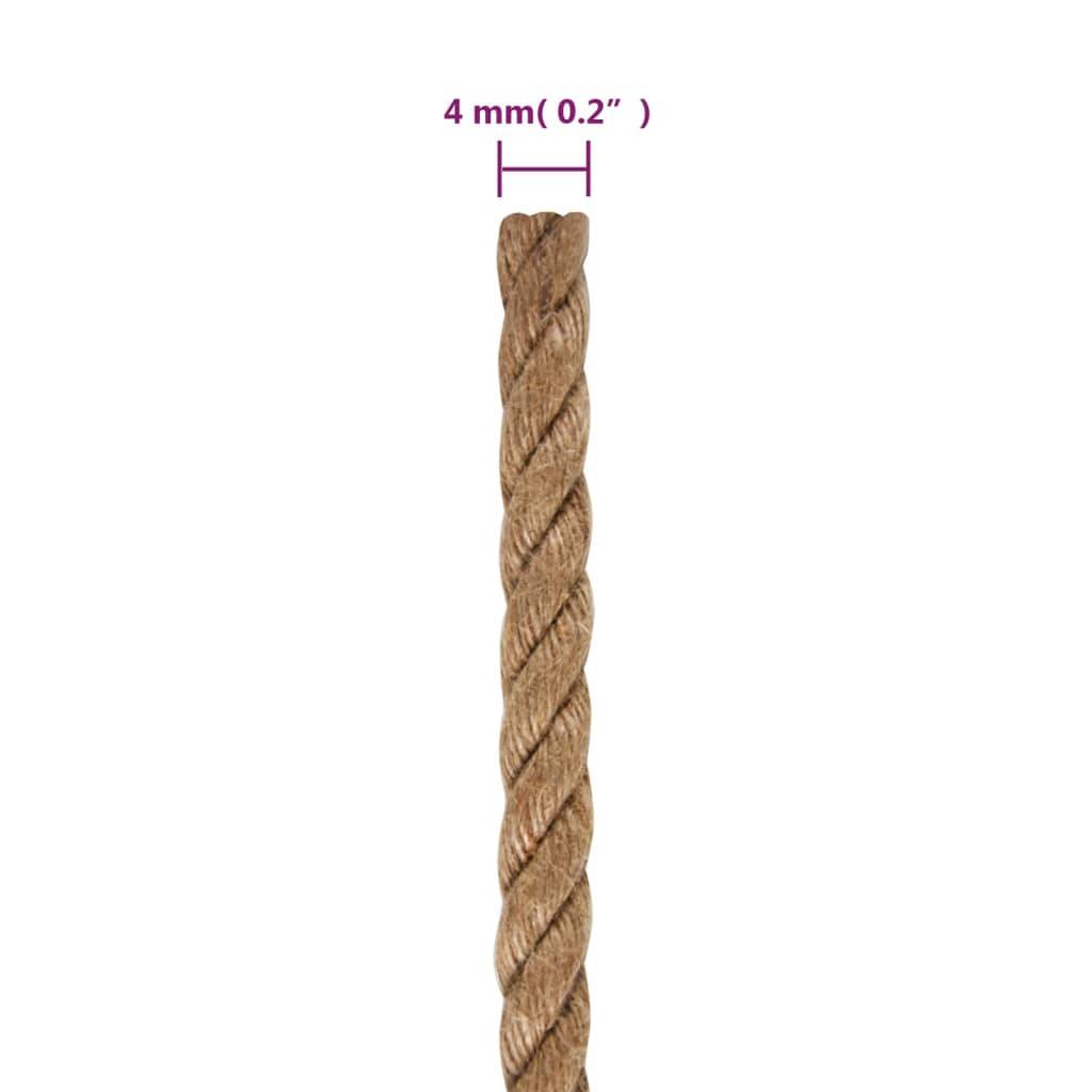 vidaXL Juteseil 500 m Länge 4 mm Stärke