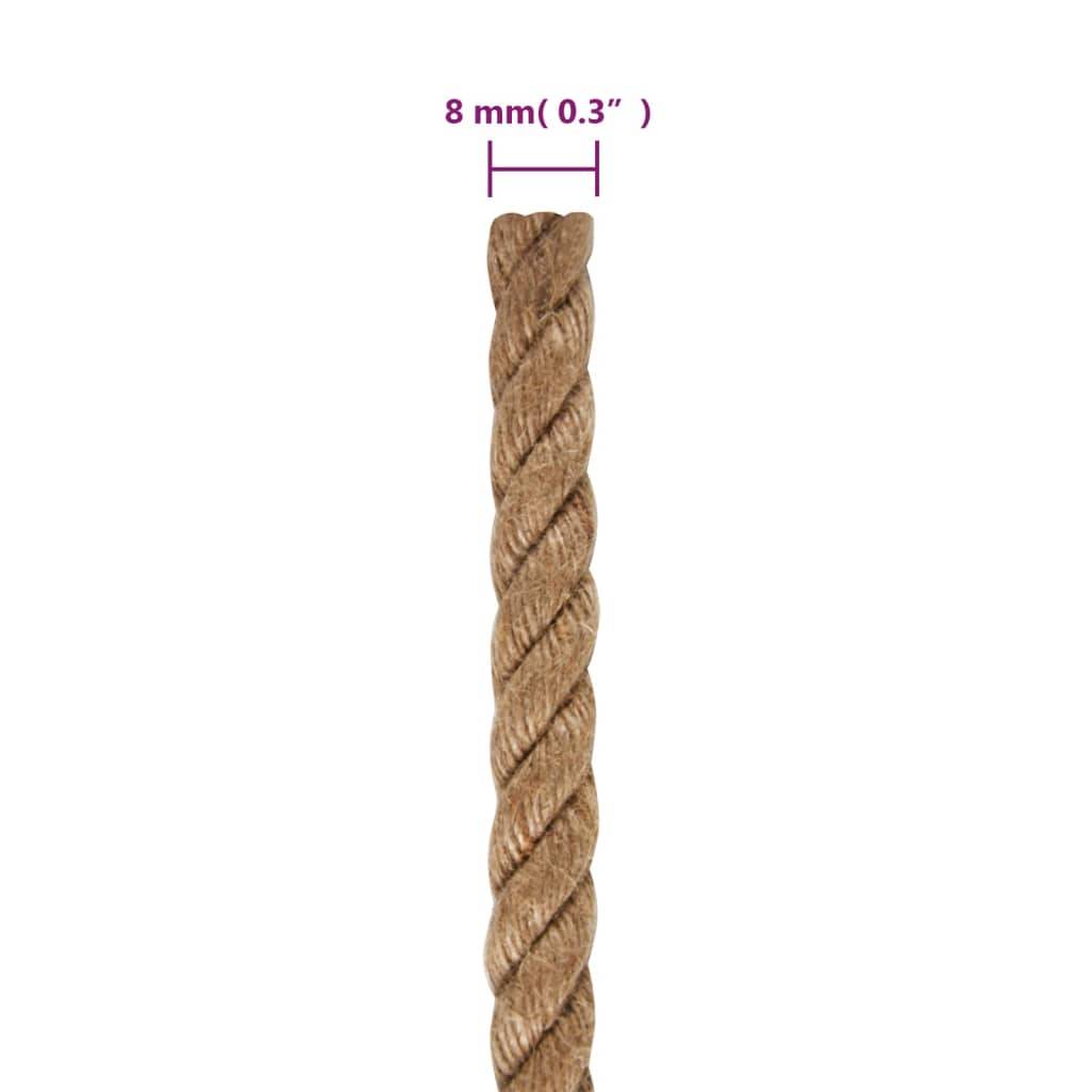 vidaXL Juteseil 250 m Länge 8 mm Stärke