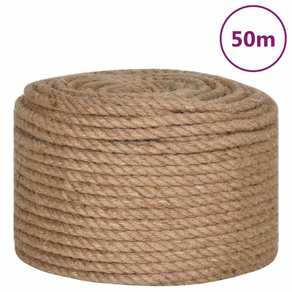 vidaXL Juteseil 50 m Länge 12 mm Stärke