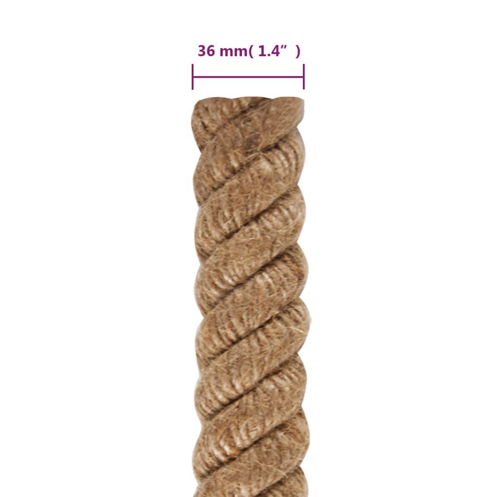 vidaXL Juteseil 25 m Länge 36 mm Stärke