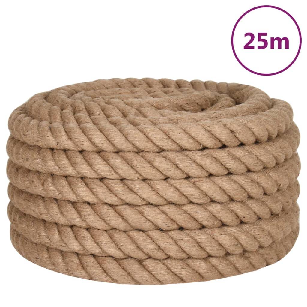vidaXL Juteseil 25 m Länge 36 mm Stärke
