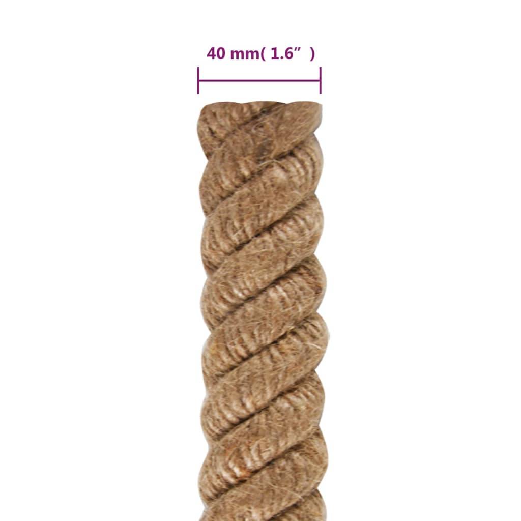 vidaXL Juteseil 25 m Länge 40 mm Stärke