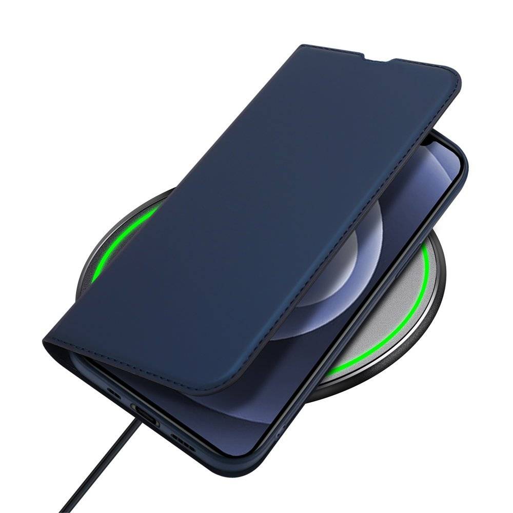 Dux Ducis Skin Pro Wallet Case kompatibel mit iPhone 15 Blau