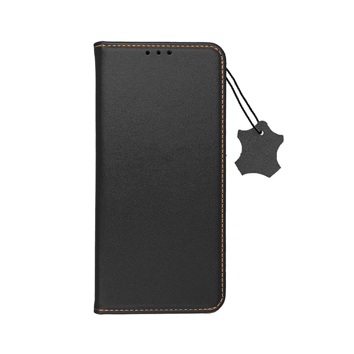 Smart Pro Echt Leder Hülle Tasche kompatibel mit iPhone 15 Schwarz