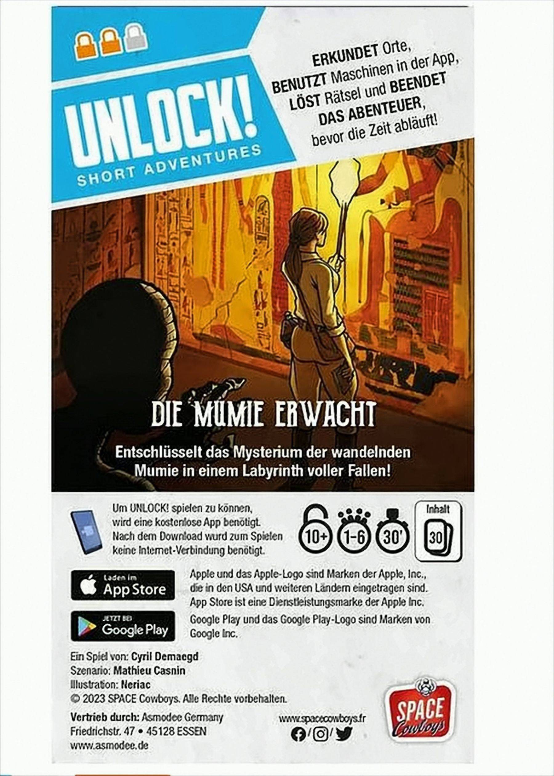 Unlock! Short Adventures - Die Mumie erwacht Neu & OVP