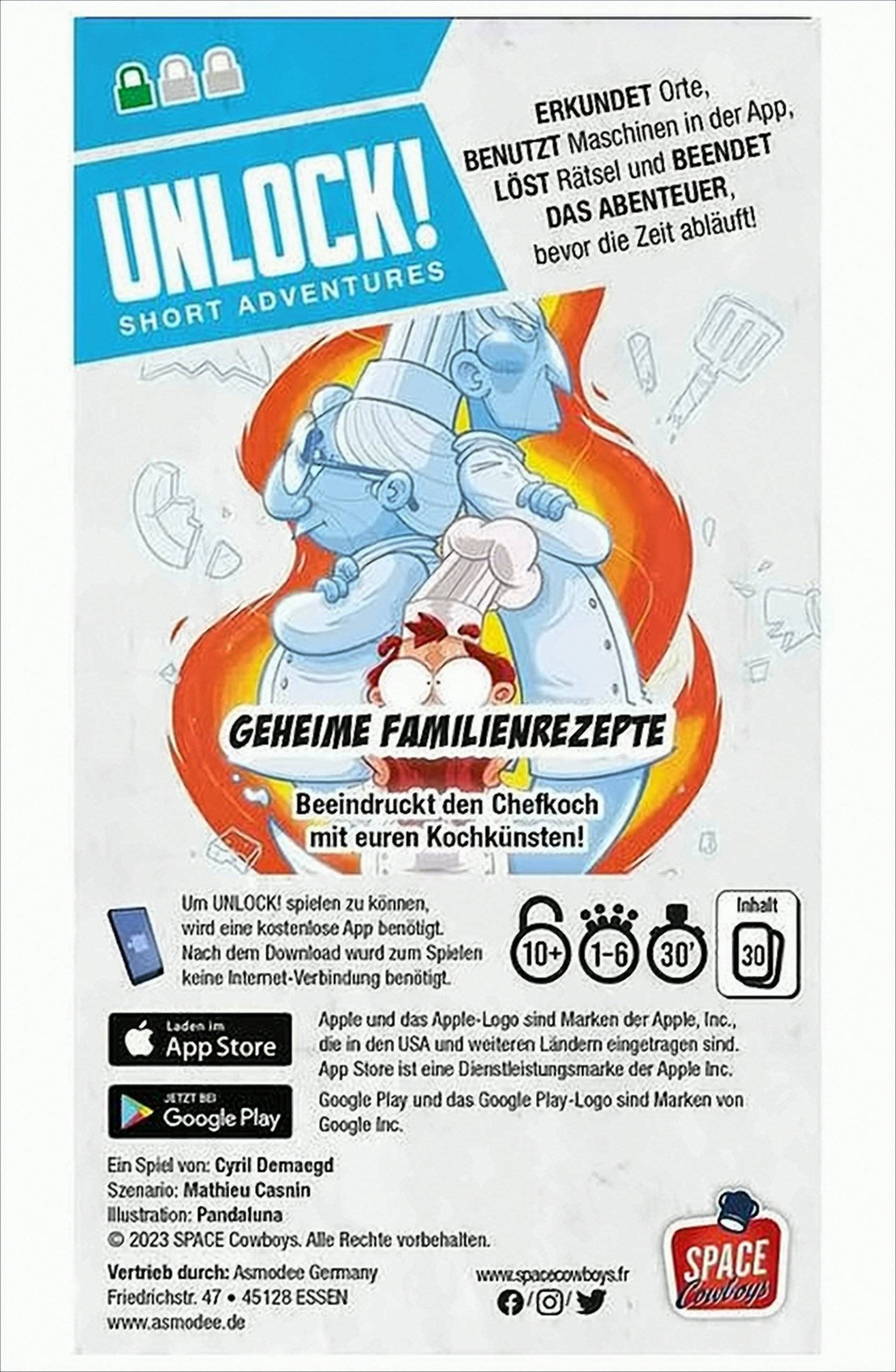 Unlock! Short Adventures - Geheime Familienrezepte Neu & OVP