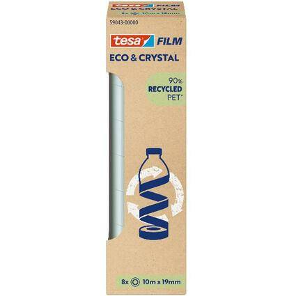 tesa Film ECO & CRYSTAL, transparent, 19 mm x 10 m