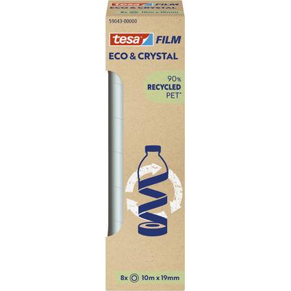 tesa Film ECO & CRYSTAL, transparent, 19 mm x 10 m