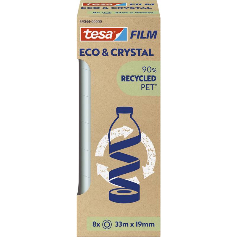 tesa ECO & CRYSTAL, 8 Rollen 33mX19mm Turm